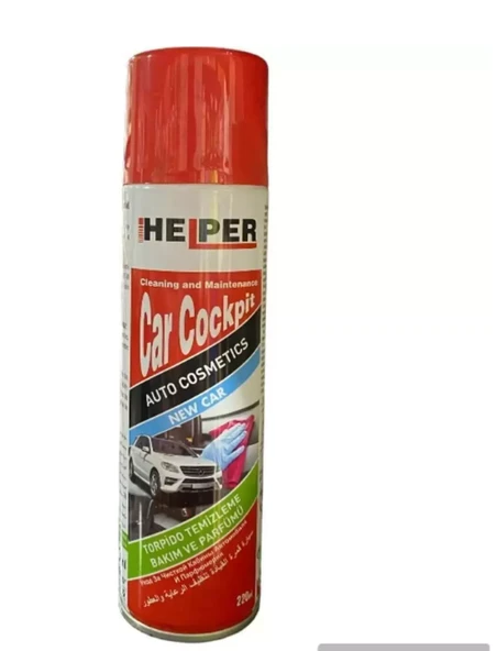 HSGL HELPER Torpido Temizleme Bakım ve Parfüm Spreyi  220 ml Parlak Görünüm Toz Tutmaz Etki Hoş Koku ürün görseli 1