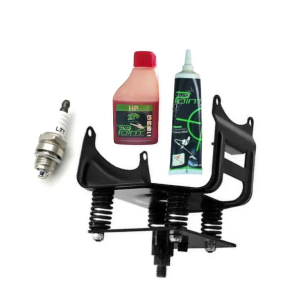 Hsgl Motorlu Tırpan Alt Ayak Yaylı Motor Bağlantı Aparatı 2T 100ml yağ 120gr gress buji set ürün görseli 1