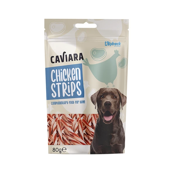 Caviara Tavuk Şeritli Köpek Ödülü 80 Gr ürün görseli 1