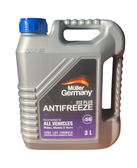 HSGL MüLer Germany G12 Plus Antifriz –56°C Mavi 3 LT | Uzun Ömürlü Radyatör Koruyucu Sıvı ürün görseli 1