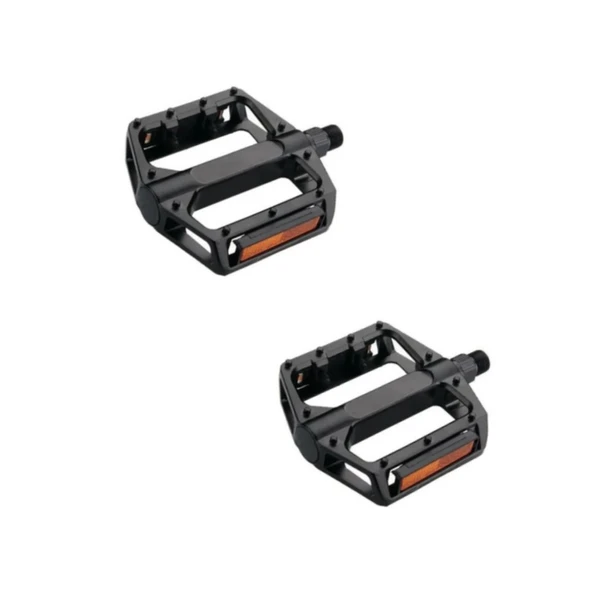 Hsgl Bisiklet Geniş Bilyalı Reflektörlü Siyah Pedal ürün görseli 1