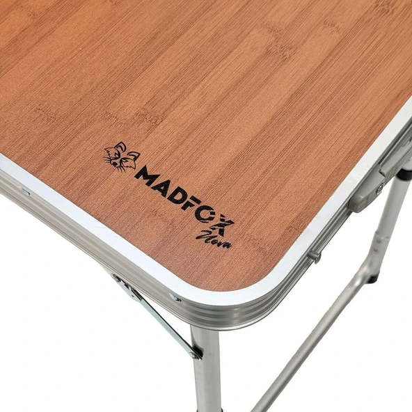 Madfox Nova Katlanır Kamp Masası Ahşap - Resim 7