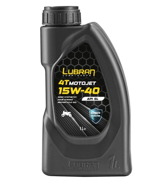 HSGL Lubran MotoJet 4T 15W-40 Motosiklet Motor Yağı 1 Litre ürün görseli 1