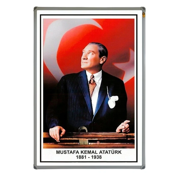 ATATÜRK PORTRESİ (Alüminyum Çerçeveli) - 50x70cm ürün görseli 1
