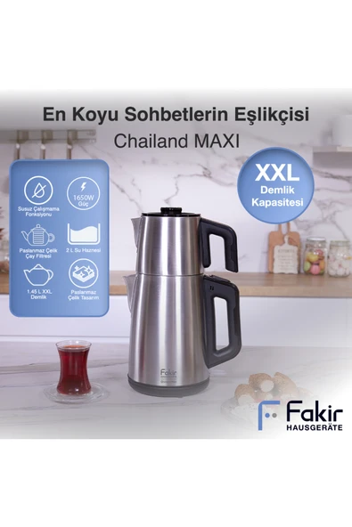 Fakir Chailand Maxi XXL Çay Makinesi Inox ürün görseli 1
