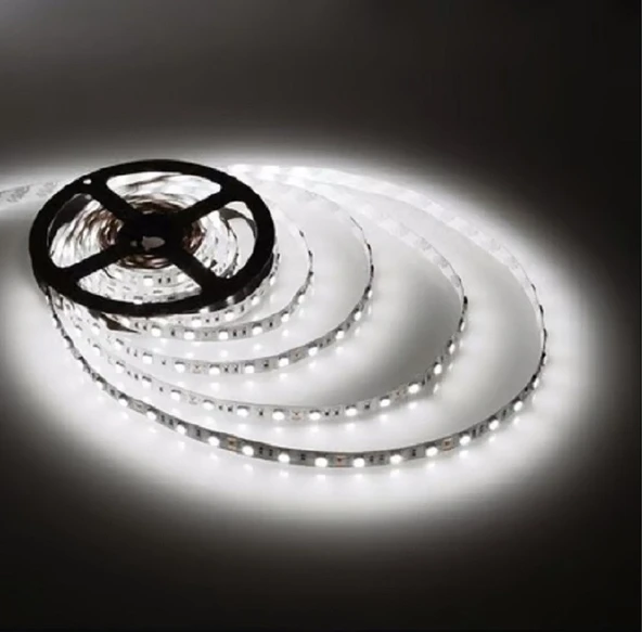 Şerit Led 10 Metre Beyaz Işık İç Mekan 3 Çipli 6400K (Trafosuz) ürün görseli 1