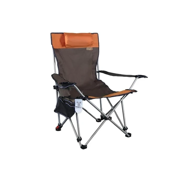 Madfox Prowler 3 Kademeli Yatabilen Kamp Sandalyesi Brown/Orange ürün görseli 1