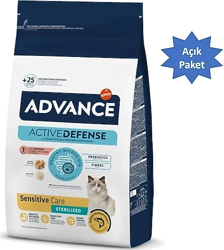 Advance Sensitive Sterilised Somonlu 1.5 kg Kısırlaştırılmış Yetişkin Kedi Maması - Açık Paket ürün görseli 1