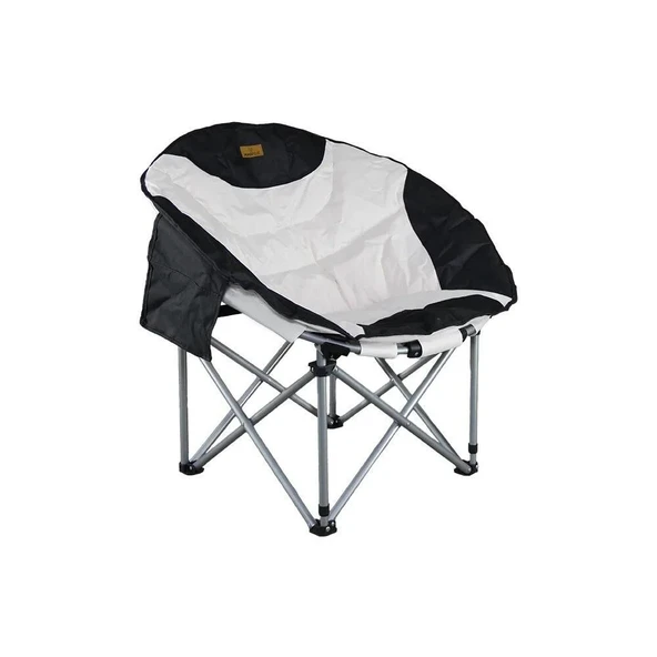 Madfox Moonchair Deluxe Katlanır Kamp Sandalyesi Siyah/Gri ürün görseli 1