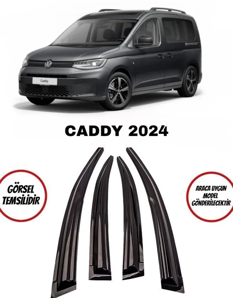 Volkswagen Caddy 2024 Cam Rüzgarlığı  2li ürün görseli 1