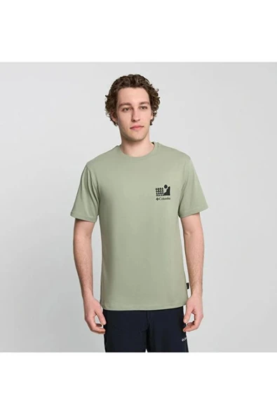 Columbia CSC M Explore Outdoors SS Tee Erkek Kısa Kollu Tişört CS0408 ürün görseli 1