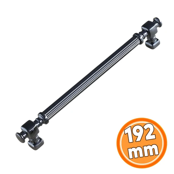 Mobilya Çekmece Mutfak Dolabı Dolap Kulpları Kulbu Füme Çizgili Metal Kulp Kulpu 192 mm ürün görseli 1
