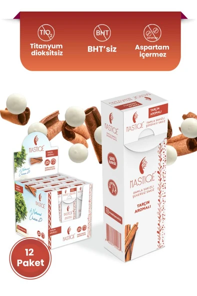 Mastiqe Tarçın Aromalı Sakız 20 gr x12 Adet ürün görseli 1