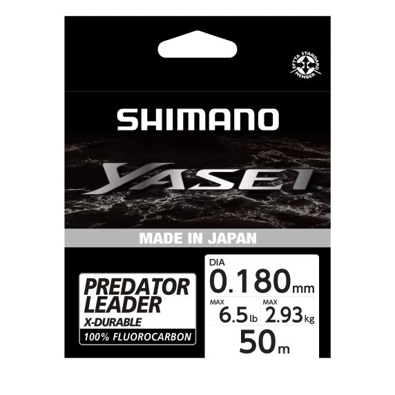 Shimano Misina Yasei Fluoro Leader 50m 0.18mm 2.93kg Grey ürün görseli 1