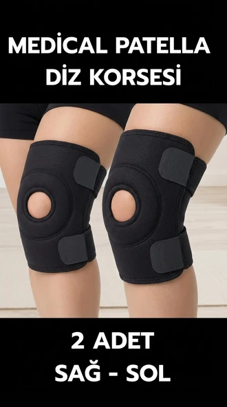 Dizlik Çiftli Patella Destekli Sporcu Çapraz Bantlı Menisküs Ağrısı İçin ürün görseli 1