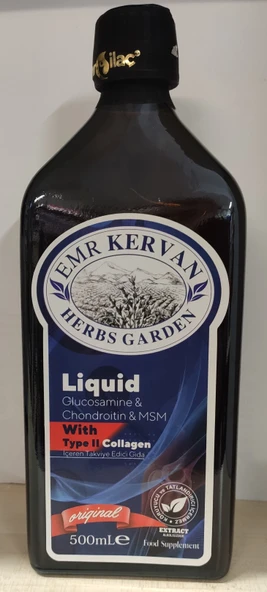 EMR KERVAN HERBS GARDEN 500ML LİQUİD GLUCOSAMİNE& CHONDROİTİN&MSM WİTH TYPE II COLLAGEN ürün görseli 1
