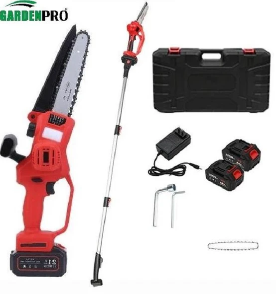 Gardenpro VST9C208 Lityum Akülü Uzatma Aparatlı Budama Testeresi ürün görseli 1