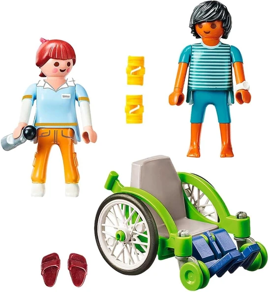 Playmobil City Life 70193 Tekerlekli Sandalyedeki Hasta ürün görseli 1