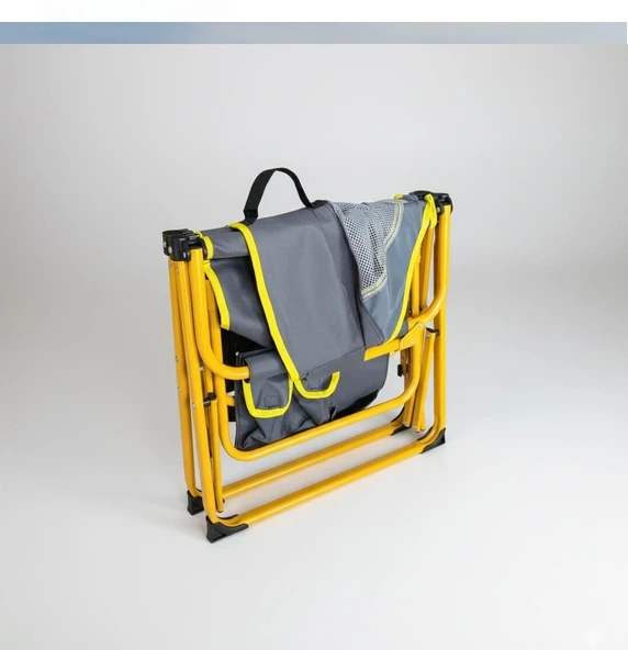 Madfox SitCommand G92 Katlanır Kamp Koltuğu Yellow Graphite - Resim 6