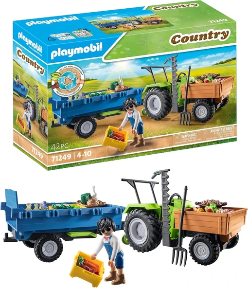 Playmobil Country Römorklu Traktör - 71249 ürün görseli 1