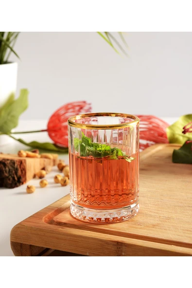 Paşabahçe elysia kristal gold 6 lı shot bardak - tekila bardağı 110 cc 520442 ürün görseli 1