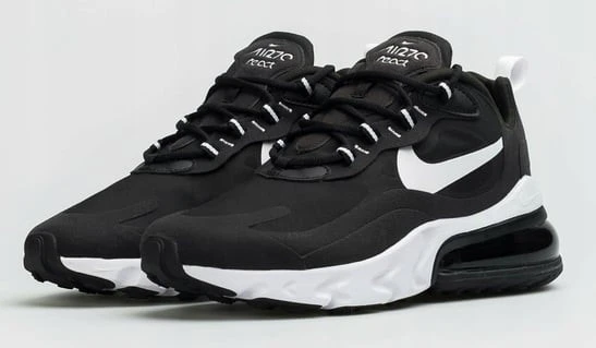 Nike Air Max 270 React Siyah Beyaz Sneakers - Resim 2
