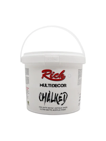 Rich Multi Decor Chalked Akrilik Boya Antik Beyaz 1000 gr Sanatsal Kullanım İçin ürün görseli 1