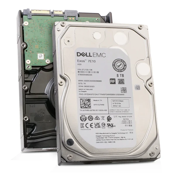 DELL EMC Exos EnterPrise 7E10 8TB 7200rpm 256MB Sata3 7/24 3.5'' Harddisk (ST8000NM023B) ürün görseli 1