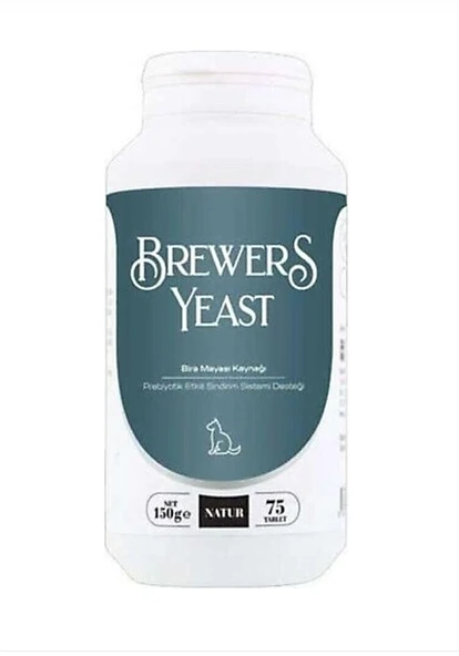 Natur Brewers Yeast Sarımsaklı Maya Köpek Vitamini 75 Tablet ürün görseli 1