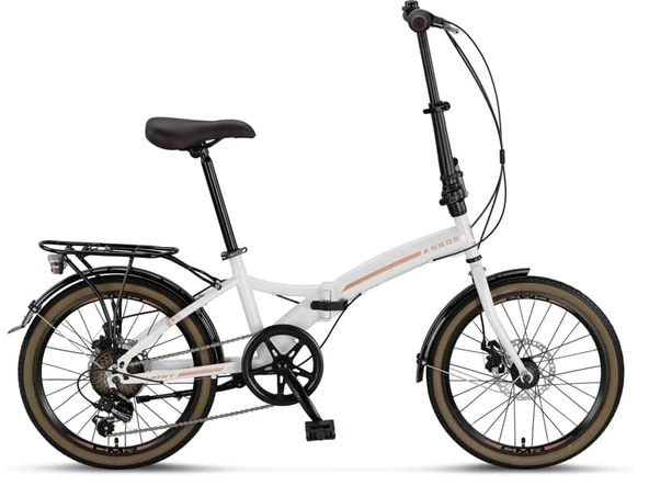 ÜMİT 2035 ASSOS 2D KATLANIR BİSİKLET V 20 JANT 6 VİTES KREM KARAMEL ürün görseli 1