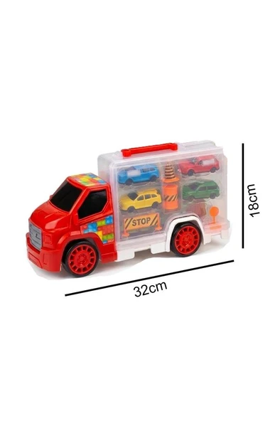 Çantalı Trafik Setli Oyuncak Tır - Resim 2