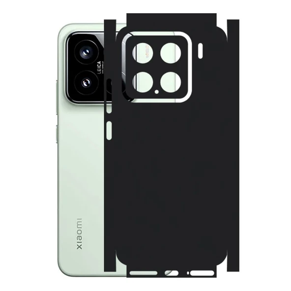 Xiaomi 15 ile Uyumlu 360 Arka Kaplama   Mat Siyah ürün görseli 1