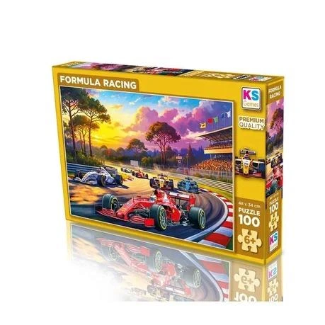 Ks Games 100 Parça Puzzle Formula Yarışları - Resim 3