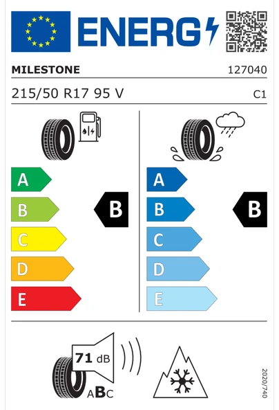 215/50R17 95V REINF. CARMILE WINTER - Resim 2