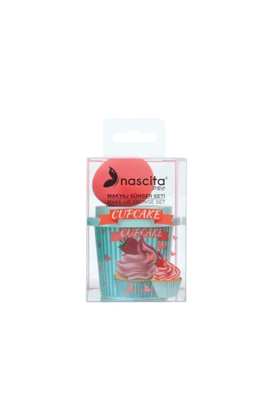 Nascita Makyaj Sünger Seti Cupcake - Resim 3