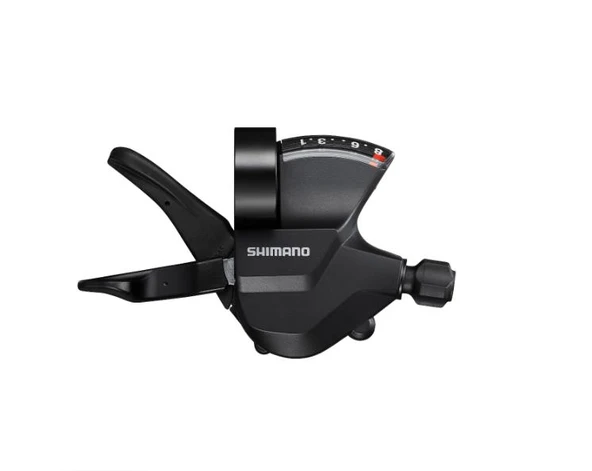 SHIMANO Vites kolu SL-M315-8R 8-vites RAPIDFIRE PLUS Kelepçeli bant Görsel vites kadranı ile ürün görseli 1