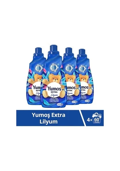 Yumoş Extra Lilyum Yumuşatıcı 60 Yıkama 1.44 lt 4'lü ürün görseli 1