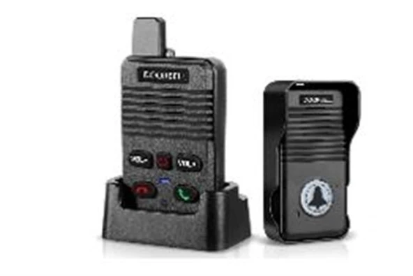 Hello D90 1000Mah Şarjlı Kapalı Devre Telsiz Kapı Zili Ve İnterkom Sistemi Kesintisiz Çift Taraflı Sesli İletişim Telsiz ürün görseli 1