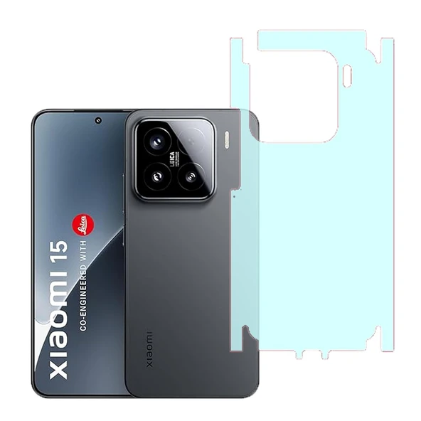 Xiaomi 15 ile Uyumlu 360 Arka Kaplama   Mat Şeffaf ürün görseli 1