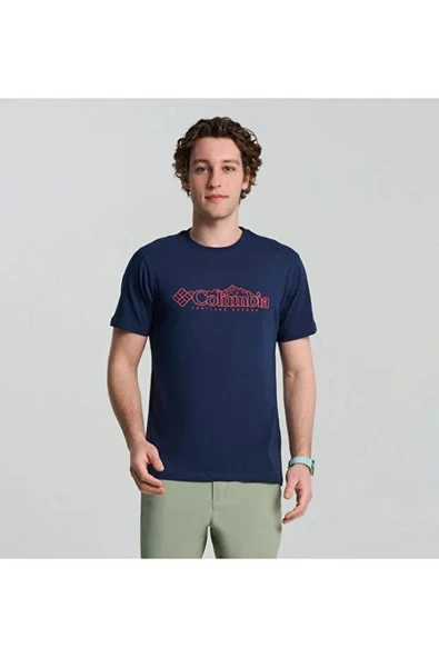 Columbia CSC M Branded Peaks SS Tee Erkek Kısa Kollu Tişört CS0414 ürün görseli 1