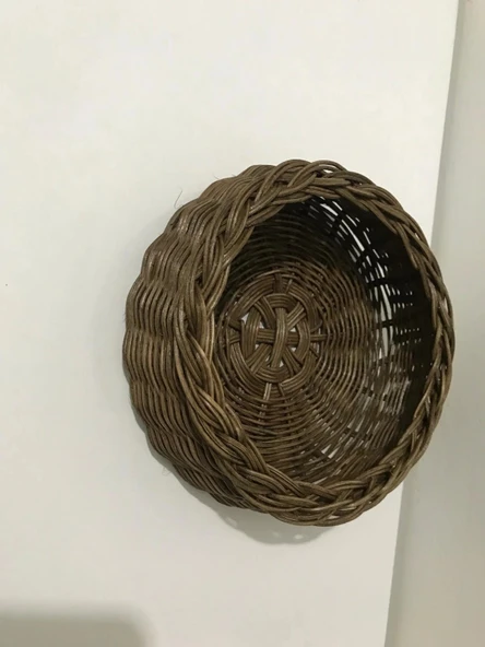 yuvarlak rattan sepet - Resim 2