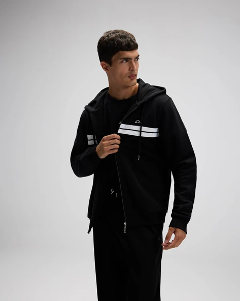 Ellesse Fermuarlı Kapüşonlu Sweatshırt - Resim 4
