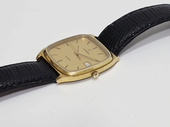 Eterna Deri Kordon Quartz Kadın Kol Saati 2.El - Resim 4