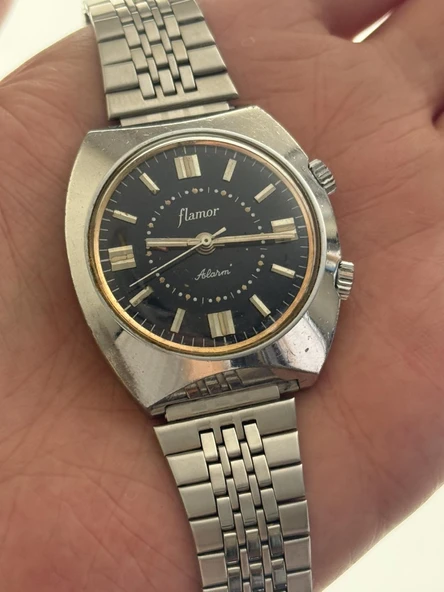 Flamor 40mm Alarmlı Çelik Kordon Erkek Kol Saati 2.El ürün görseli 1