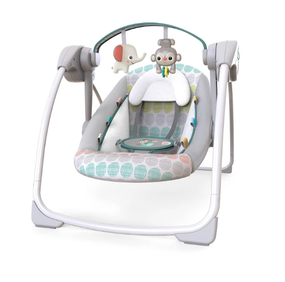 Bright Starts Taşınabilir Otomatik Ana Kucağı Whimsical Wild ürün görseli 1