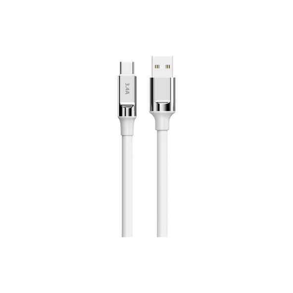 Type-C Şarj Kablosu 3.4A Hızlı Şarj USB Type-C Data ve Şarj Kablosu ürün görseli 1