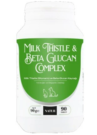 Natur Milk Thistle & Beta Glucan Complex 90 Tb (Hepatoprotektif ve İmmünomodülatör) ürün görseli 1