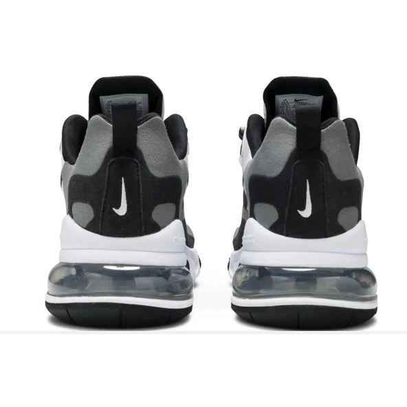 Nike Air Max 270 React White Black Metallic Pewter - Resim 4