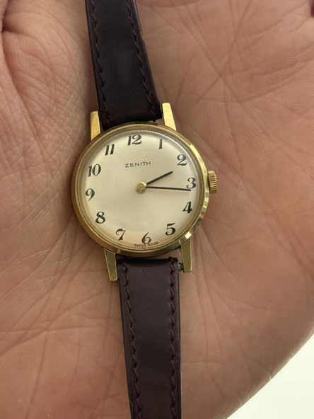 Zenith 24,50mm Deri Kordon Kurmalı Kadın Kol Saati 2.El ürün görseli 1