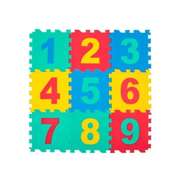 9 Parça Sayılar Puzzle Yer Matı - Resim 3